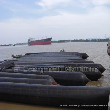 Airbag marinho de borracha natural para lançamento de navios